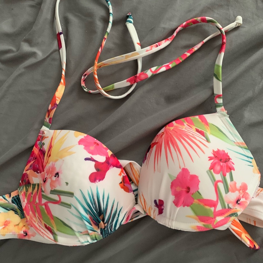 floral bikini top